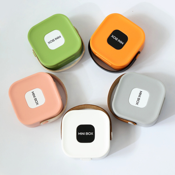 Portable Storage Box with Mirror – Compact Ring, Earring & Necklace Case