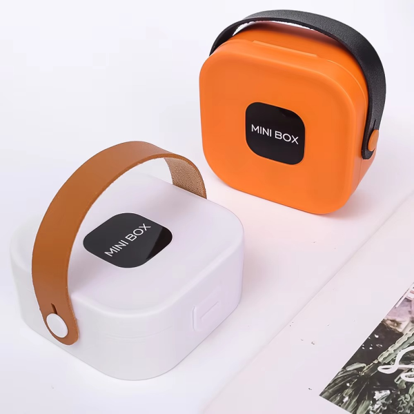 Portable Storage Box with Mirror – Compact Ring, Earring & Necklace Case